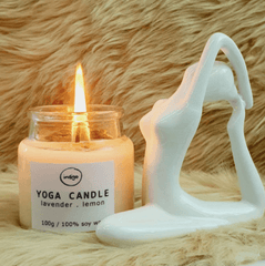 Indigo Home Hand Poured 100% Soy Yoga Candle 100g | The Nest Attachment Parenting Hub