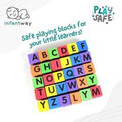 Infantway Playsafe Spell n' Count Soft Building Blocks | The Nest Attachment Parenting Hub