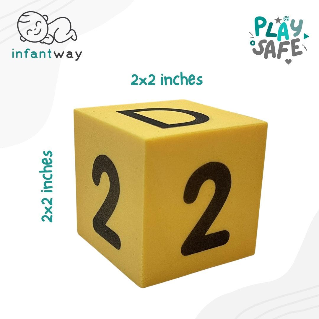 Infantway Playsafe Spell n' Count Soft Building Blocks | The Nest Attachment Parenting Hub