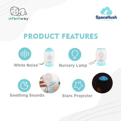 Infantway SpaceHush Portable Baby Sleeping Machine | The Nest Attachment Parenting Hub