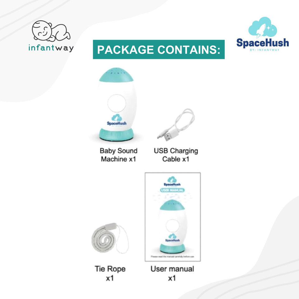 Infantway SpaceHush Portable Baby Sleeping Machine | The Nest Attachment Parenting Hub