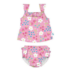 iPlay Two Piece Tankini with Snap Reusable Swim Diaper 4T | The Nest Attachment Parenting Hub