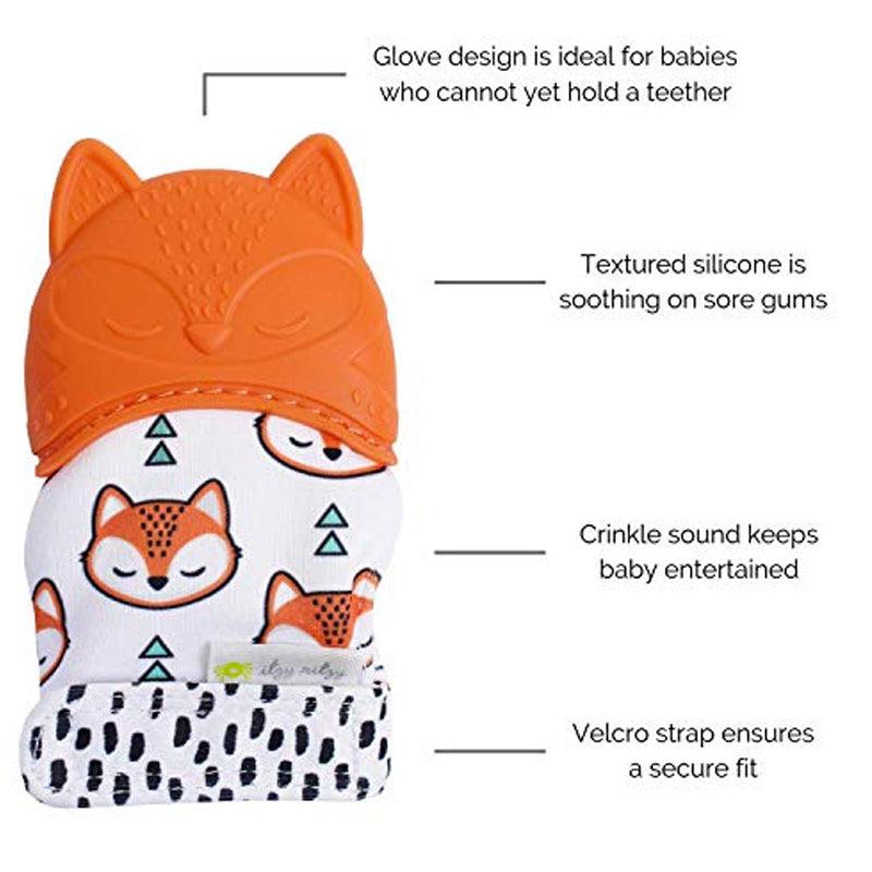 Itzy Ritzi Itzy Mitt Baby Teething Glove Mittens | The Nest Attachment Parenting Hub