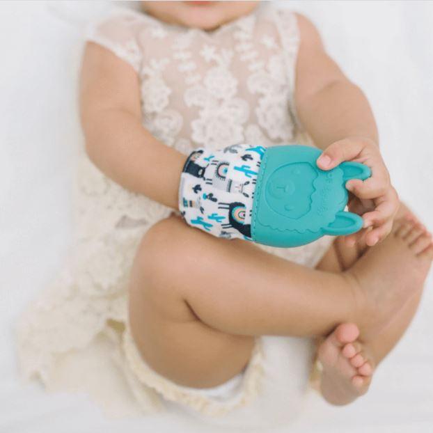 Itzy Ritzi Itzy Mitt Baby Teething Glove Mittens | The Nest Attachment Parenting Hub
