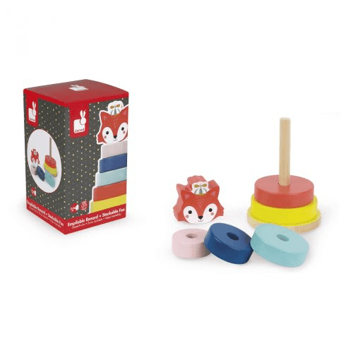 Janod Baby Forest - Fox Stacker (J08014) | The Nest Attachment Parenting Hub