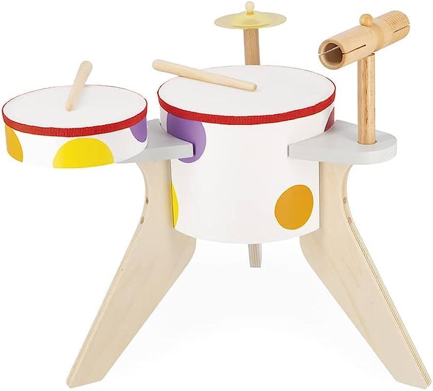 Janod Confetti Drum Kit (J07614) | The Nest Attachment Parenting Hub