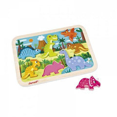 Janod Dinosaurs Chunky Puzzle (J07054) | The Nest Attachment Parenting Hub