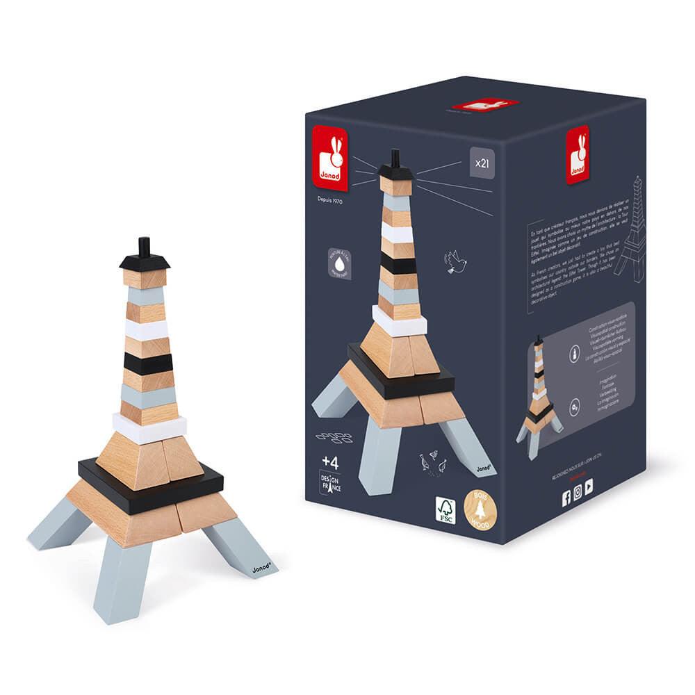 Janod Eiffel Tower Building Kit (J08303) | The Nest Attachment Parenting Hub