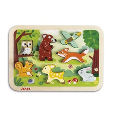 Janod Forest Chunky Puzzle (J07023) | The Nest Attachment Parenting Hub