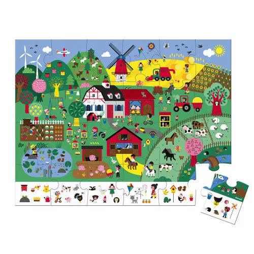 Janod Observation Puzzle The Farm (J02660) | The Nest Attachment Parenting Hub