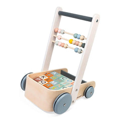 Janod Sweet Cocoon Cart with ABC blocks (J04408) | The Nest Attachment Parenting Hub