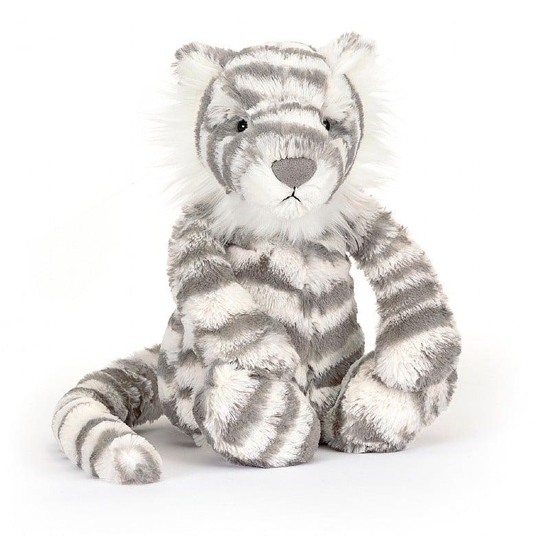 Jellycat Bashful Snow Tiger Medium | The Nest Attachment Parenting Hub