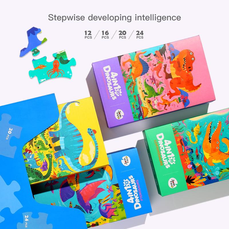 Joan Miro 4 in 1 Dinosaurs Puzzle and Luminous | The Nest Attachment Parenting Hub