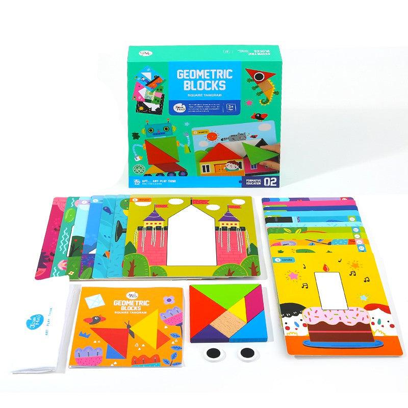 Joan Miro Geometric Blocks | The Nest Attachment Parenting Hub