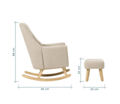 Tutti Bambini Jonah Rocking Chair & Foot Stool Set | The Nest Attachment Parenting Hub