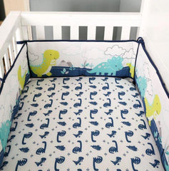 Juju Nursery Dinosaur Land 7 Piece Crib Bedding Set | The Nest Attachment Parenting Hub