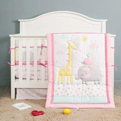 Juju Nursery Too Tall Giraffe 7-Piece Crib Bedding Set | The Nest Attachment Parenting Hub