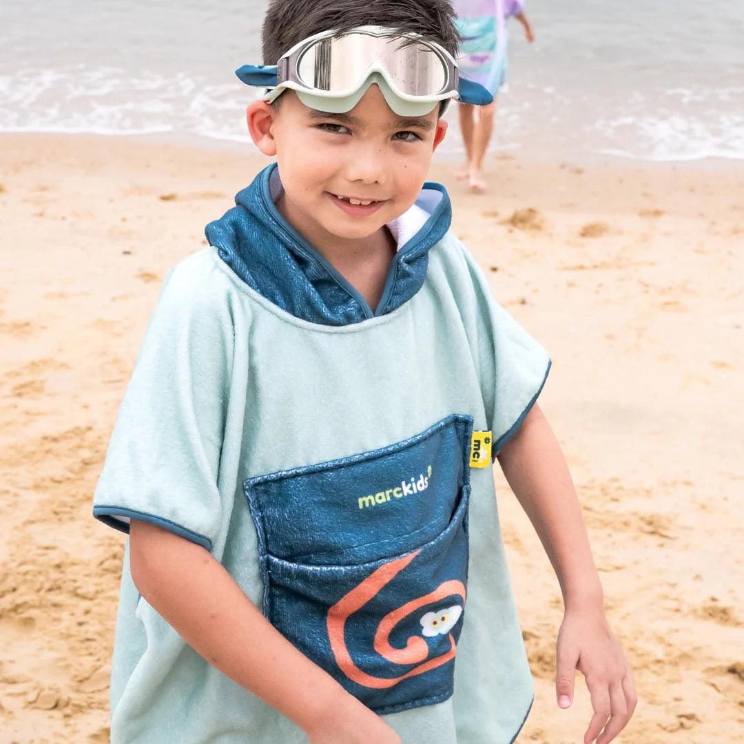 Marcus & Marcus PocketPack Kid Beach Hooded Towel | The Nest Attachment Parenting Hub