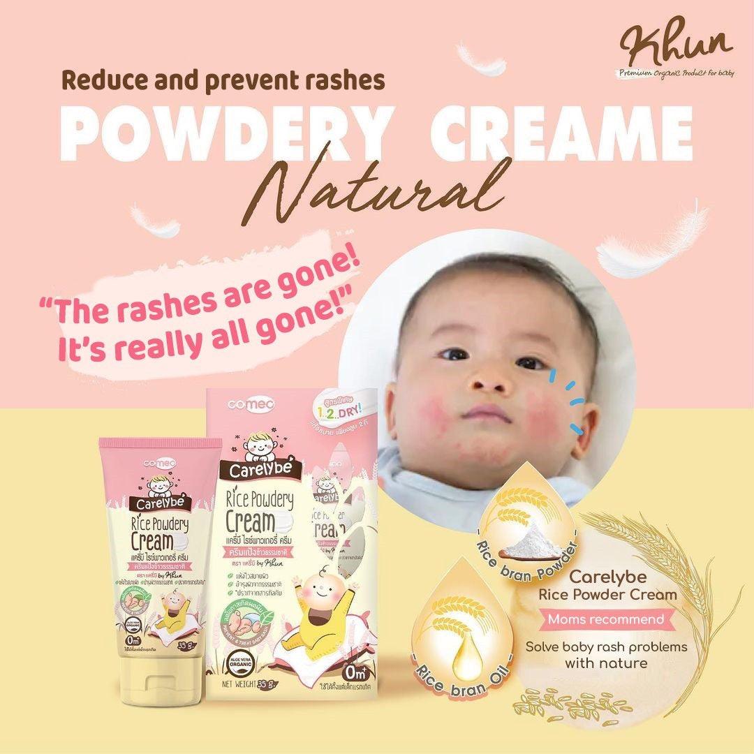 Khun Carelybe Rice Powder Cream 35ml | The Nest Attachment Parenting Hub