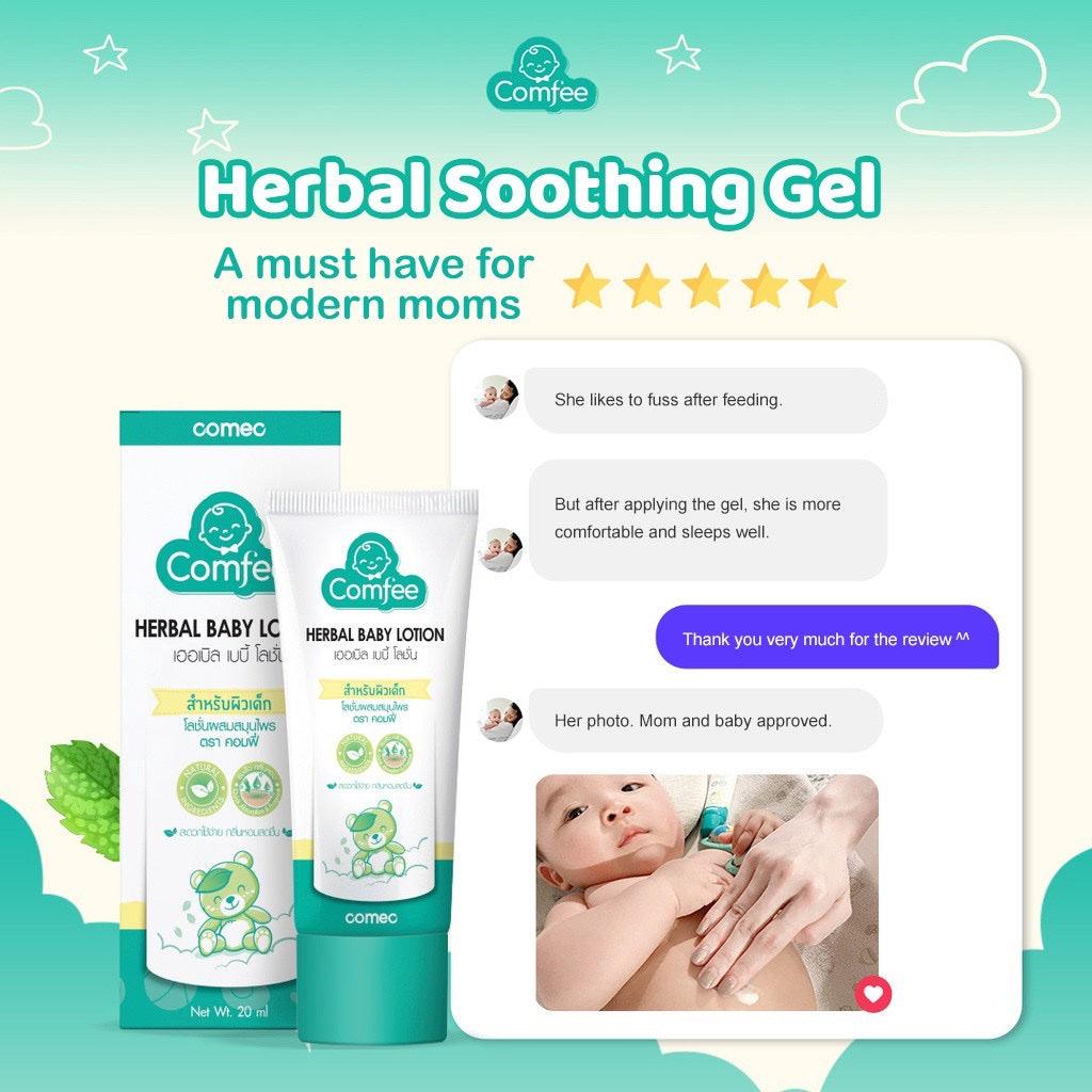 Khun Comfee Herbal Baby Lotion / Anti Bloat Soothing Gel | The Nest Attachment Parenting Hub