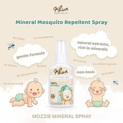 Khun Mozzie Mosquito Repellent Mineral Spray 50ml 0m+ | The Nest Attachment Parenting Hub