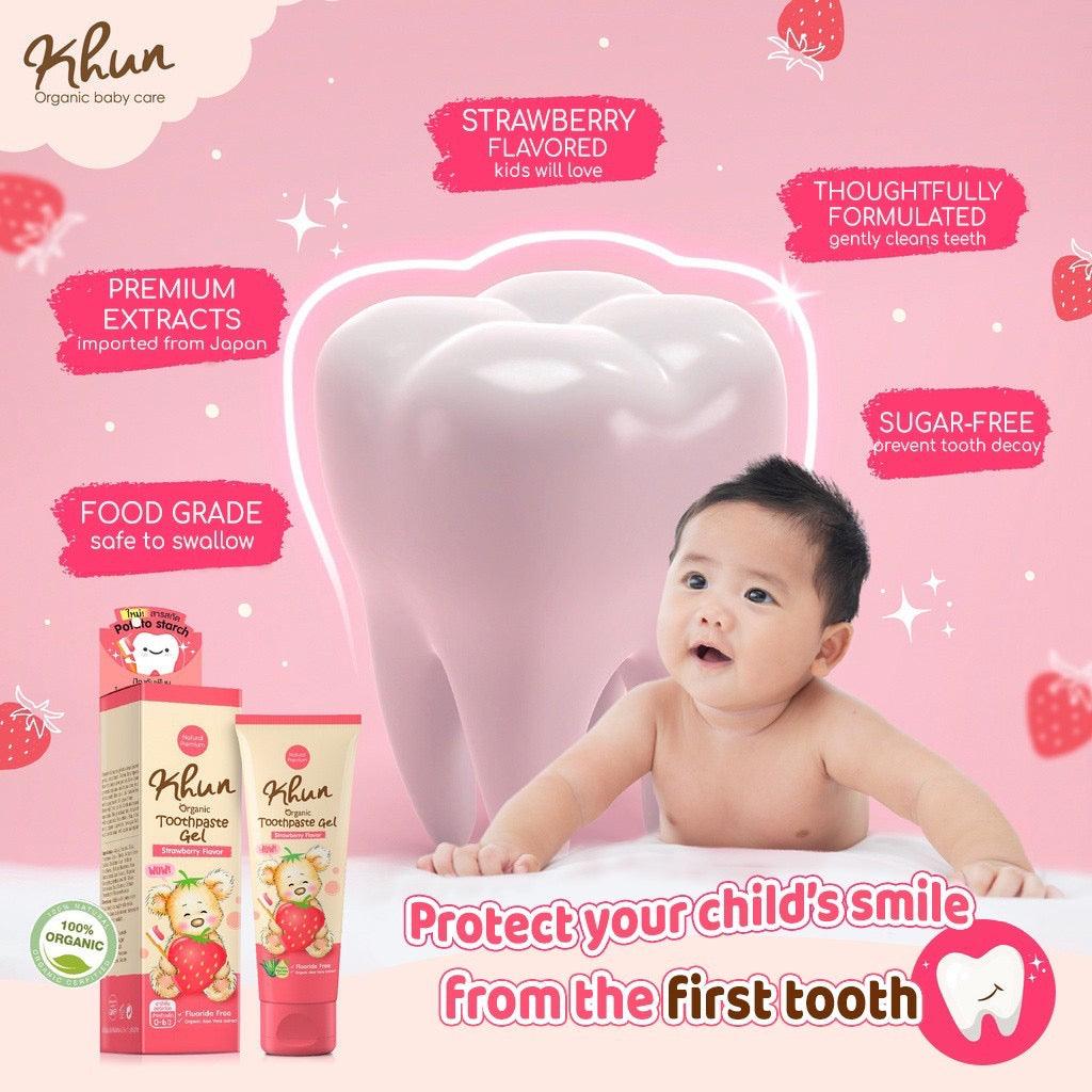 Khun Organic Japanese Toothpaste Gel 40ml 0m-6y | The Nest Attachment Parenting Hub