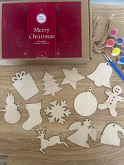 Kits for Kids DIY Yuletide Wooden Decor Painting Kit 3+ | The Nest Attachment Parenting Hub