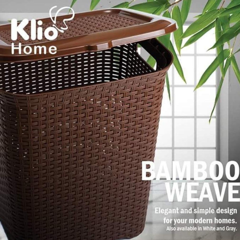 Klio Bamboo Weaved Laundry Basket KL-0306C | The Nest Attachment Parenting Hub