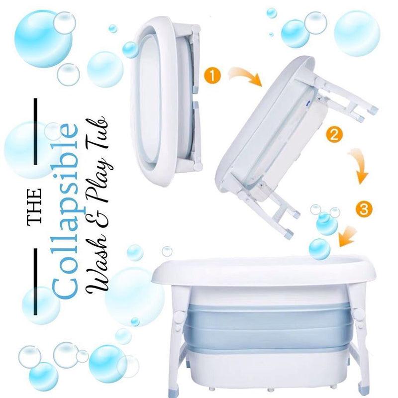 Knicknacks Baby Collapsible Wash & Play Bath Tub | The Nest Attachment Parenting Hub