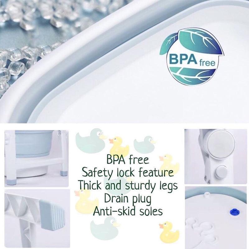 Knicknacks Baby Collapsible Wash & Play Bath Tub | The Nest Attachment Parenting Hub