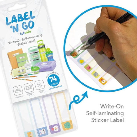 Label N Go Write-On Self Laminating Stickers | The Nest Attachment Parenting Hub