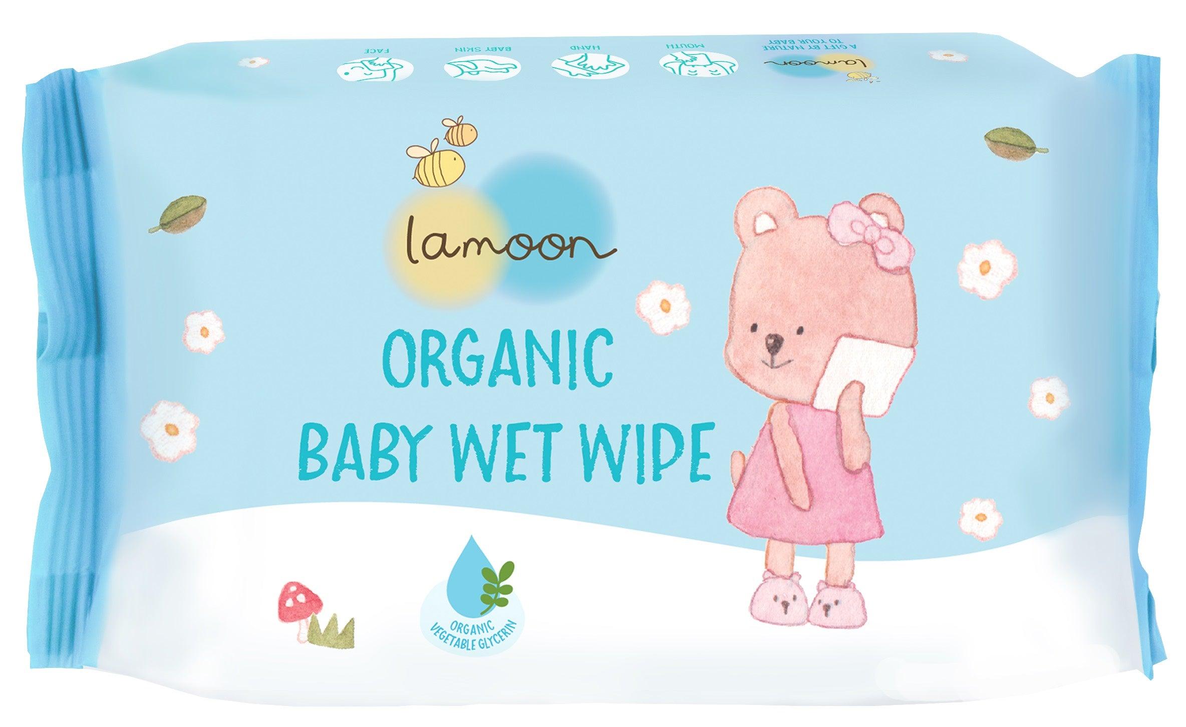 Lamoon Organic Baby Wet Wipes | The Nest Attachment Parenting Hub