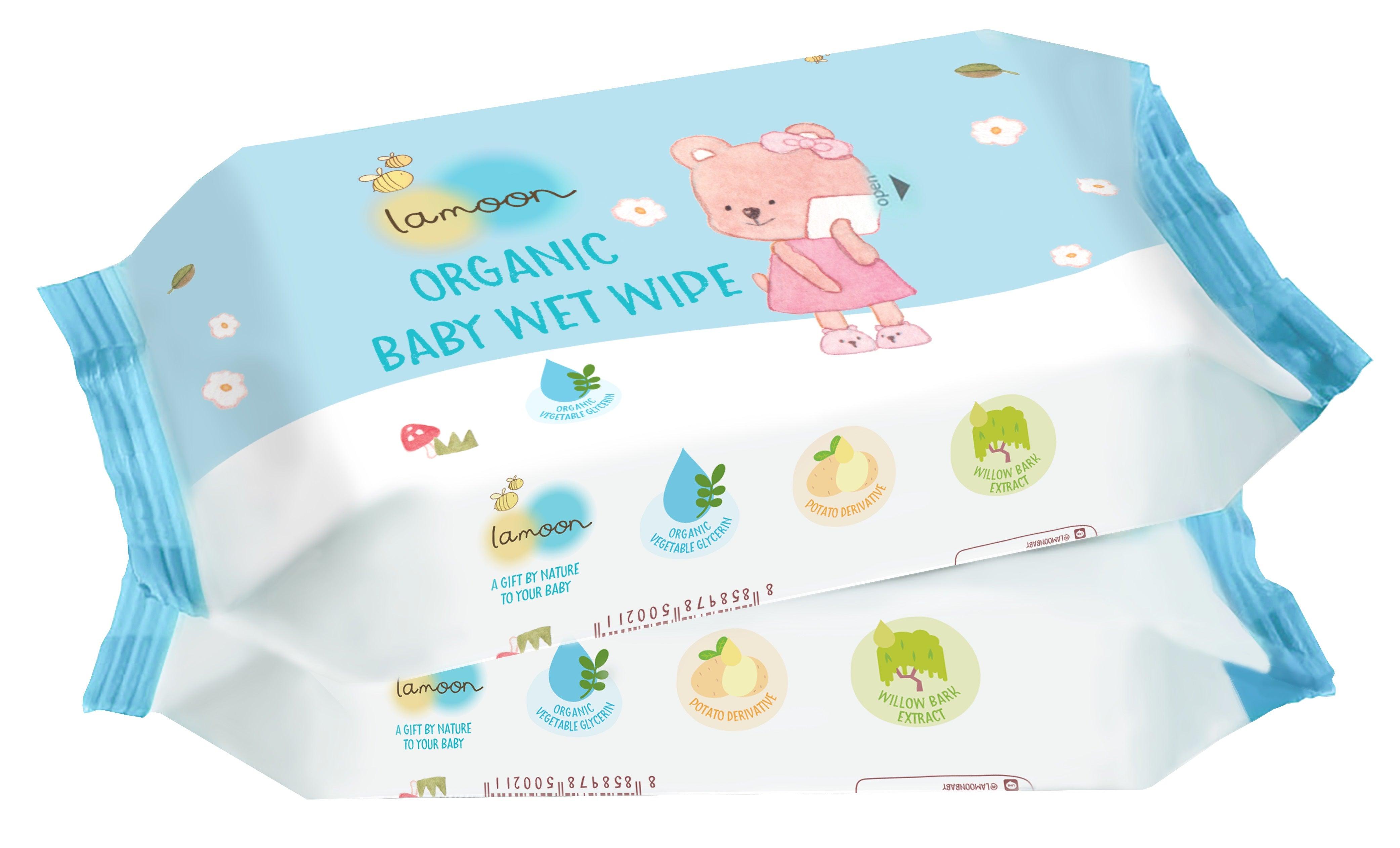 Lamoon Organic Baby Wet Wipes | The Nest Attachment Parenting Hub