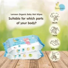 Lamoon Organic Baby Wet Wipes | The Nest Attachment Parenting Hub
