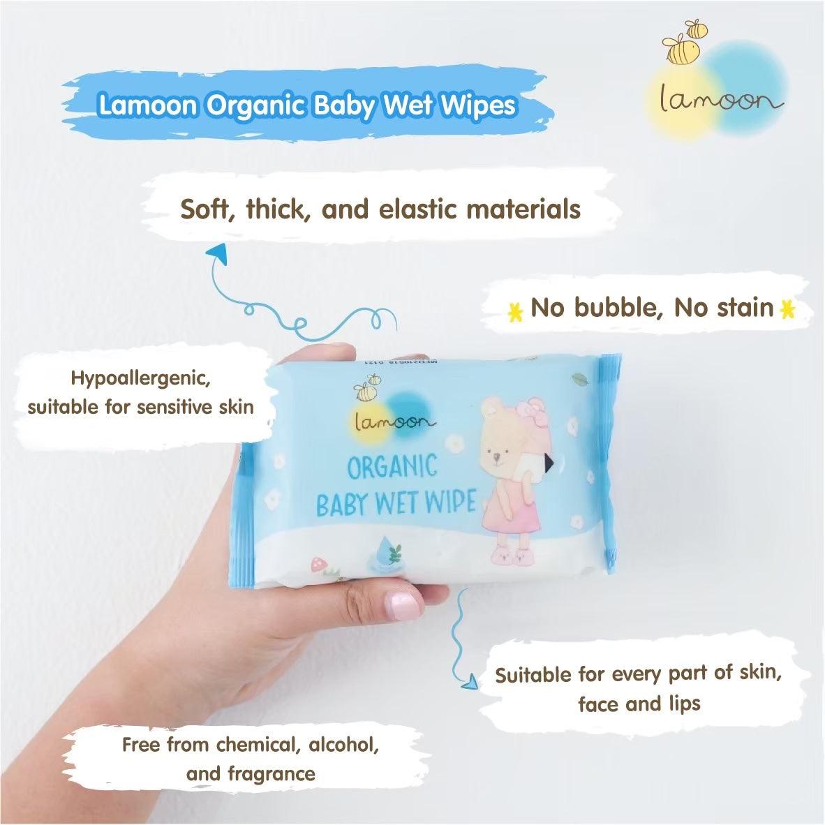 Lamoon Organic Baby Wet Wipes | The Nest Attachment Parenting Hub