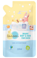 Lamoon Organic Body & Hair Foam Wash | The Nest Attachment Parenting Hub