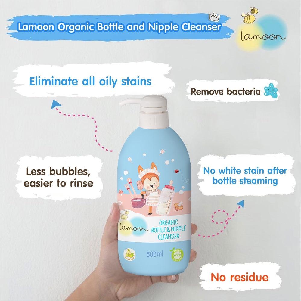 Lamoon Organic Bottle & Nipple Cleanser | The Nest Attachment Parenting Hub