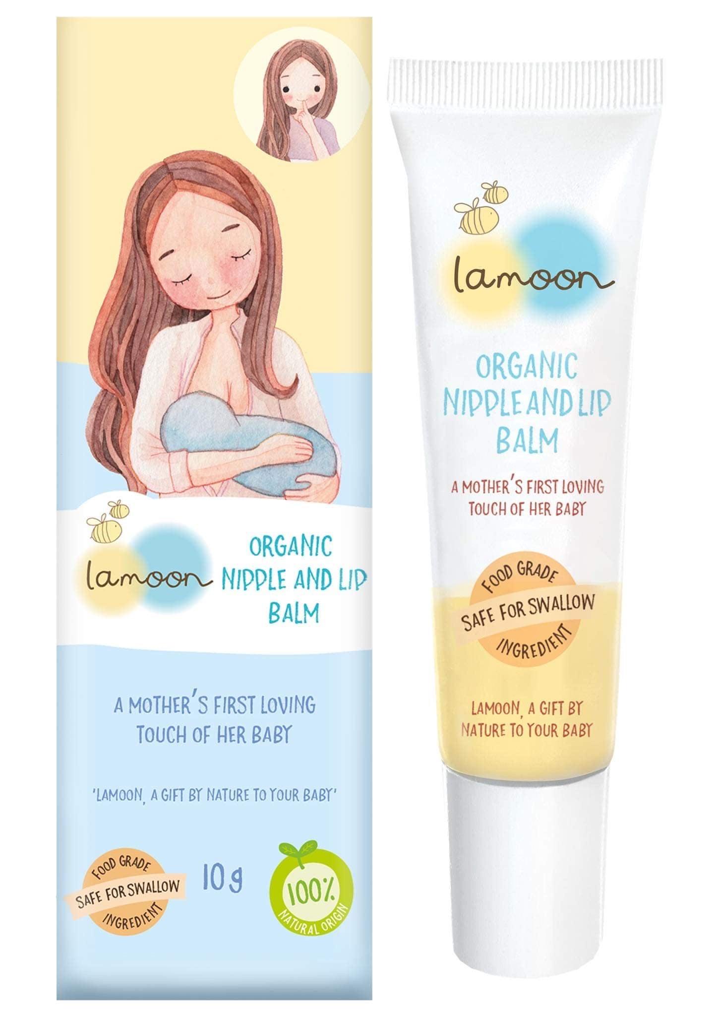 Lamoon Organic Nipple and Lip Balm 10g | The Nest Attachment Parenting Hub