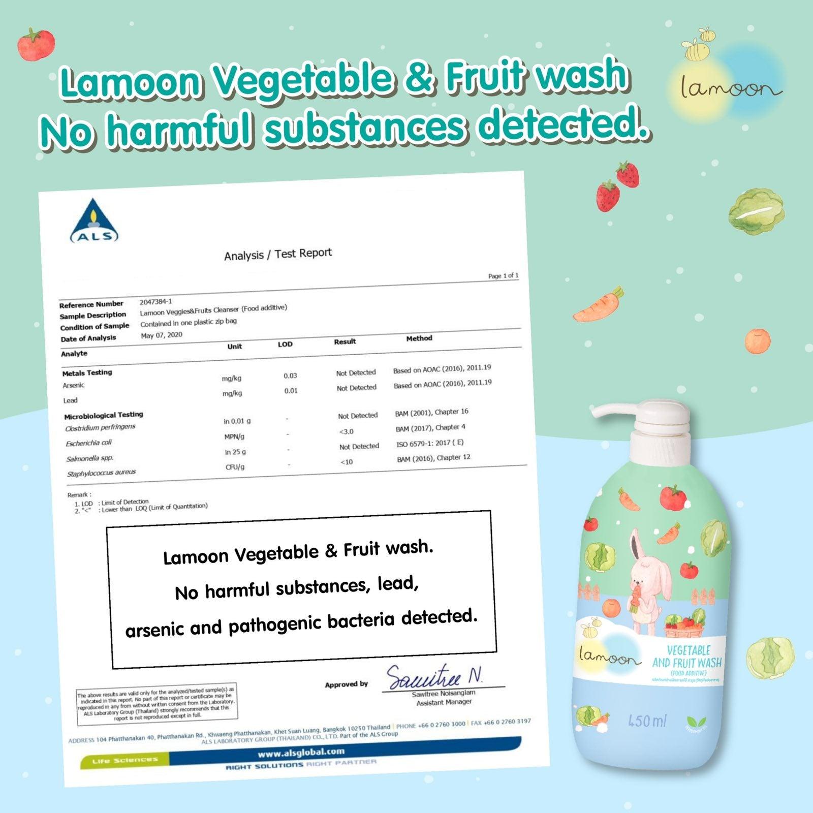 Lamoon Vegetable & Fruit Wash (Food Additive) | The Nest Attachment Parenting Hub