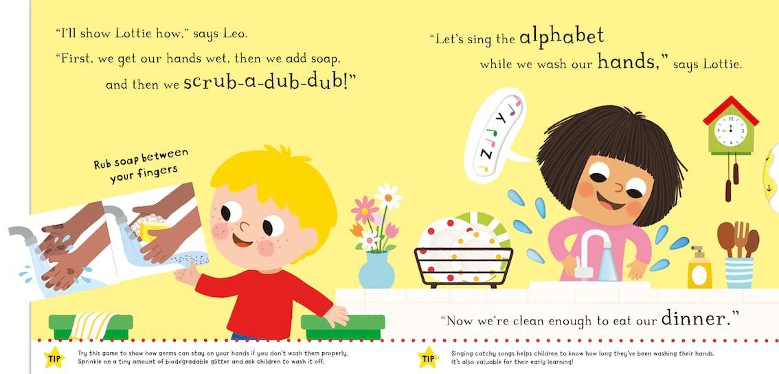 Campbell Big Steps Interactive Board Book: Let's Wash Our Hands | The Nest Attachment Parenting Hub