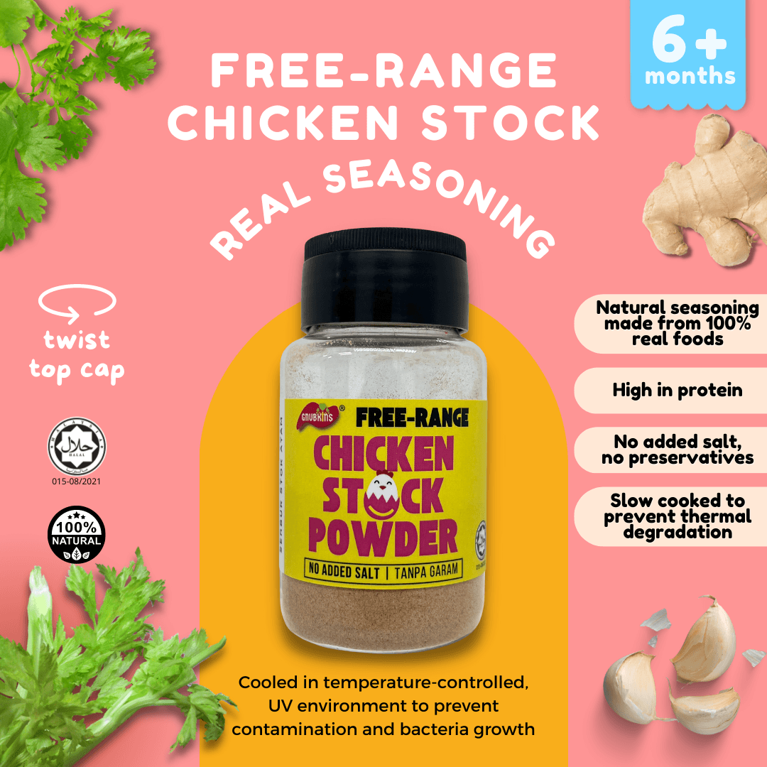 Gnubkins Free-Range Antibiotic-Free Chicken Stock Powder 6m+ | The Nest Attachment Parenting Hub