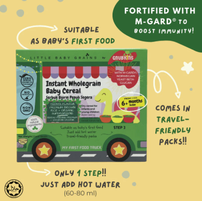 Gnubkins Instant Wholegrain Baby Cereal 6m+ | The Nest Attachment Parenting Hub