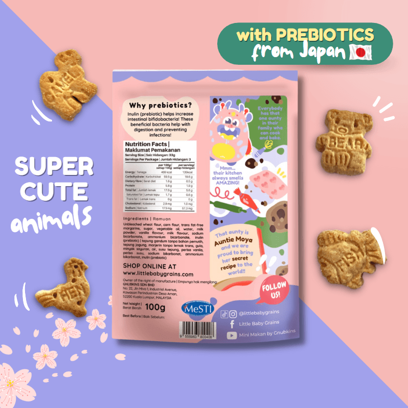 Gnubkins Milky Animal Prebiotic Cookies 12m+ | The Nest Attachment Parenting Hub