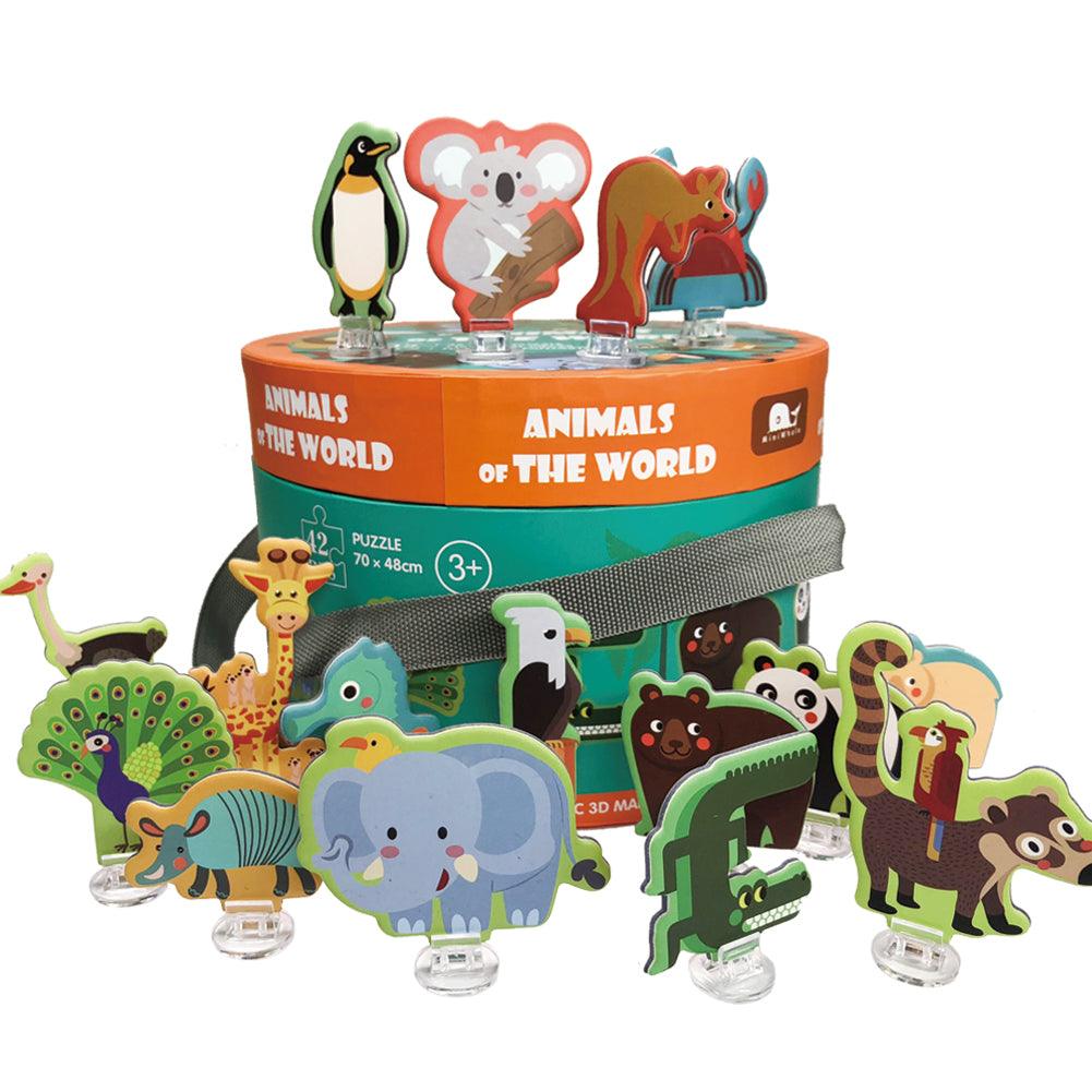 Little Fat Hugs Animals of the World Puzzle | The Nest Attachment Parenting Hub