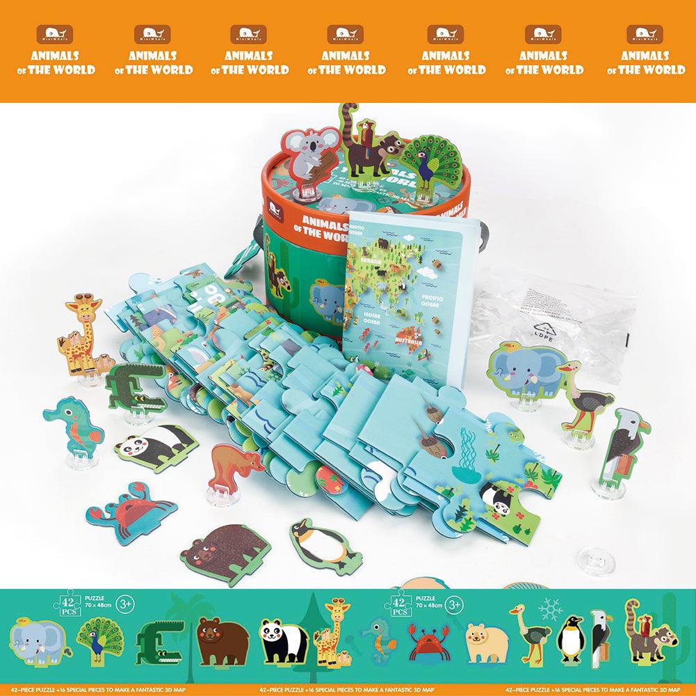 Little Fat Hugs Animals of the World Puzzle | The Nest Attachment Parenting Hub