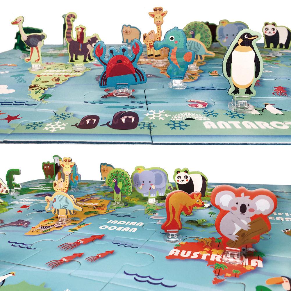 Little Fat Hugs Animals of the World Puzzle | The Nest Attachment Parenting Hub