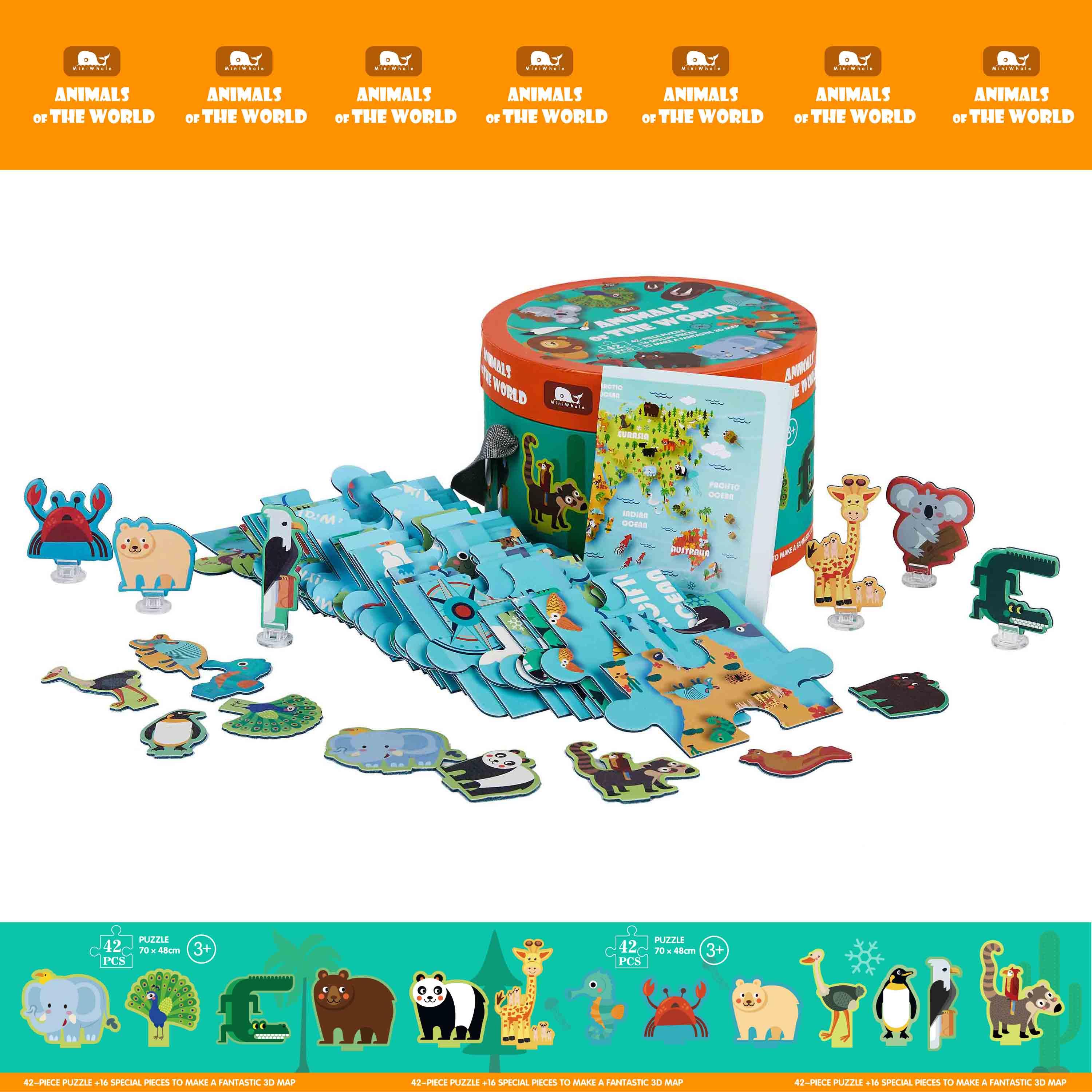 Little Fat Hugs Animals of the World Puzzle | The Nest Attachment Parenting Hub