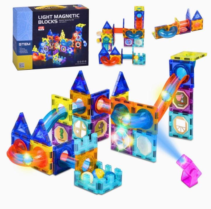 Little Fat Hugs Light Magnetic Blocks 75pcs 4+ | The Nest Attachment Parenting Hub