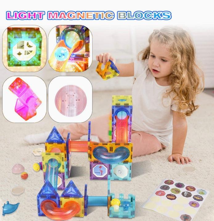 Little Fat Hugs Light Magnetic Blocks 75pcs 4+ | The Nest Attachment Parenting Hub