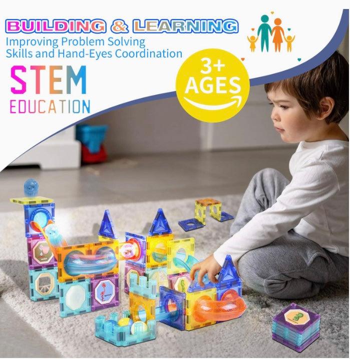 Little Fat Hugs Light Magnetic Blocks 75pcs 4+ | The Nest Attachment Parenting Hub